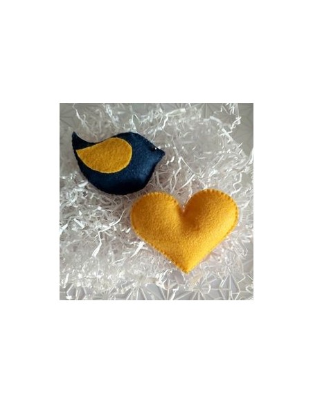Žaislų rinkinys, paukštukas širdelė
