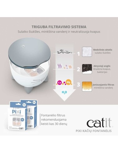 Fontanėlis Catit PIXI žydras (Catit PIXI fopuntain light blue))