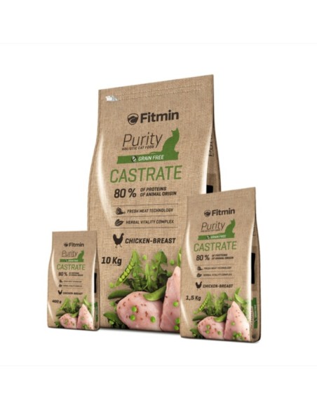 Fitmin Purity Castrate Sausas Holistinis begrūdis maistas