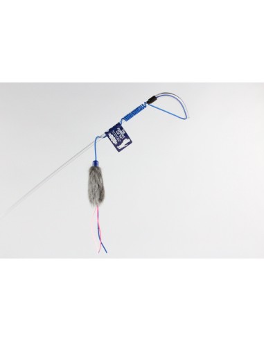 Peliukas ant virvutės su koteliu.