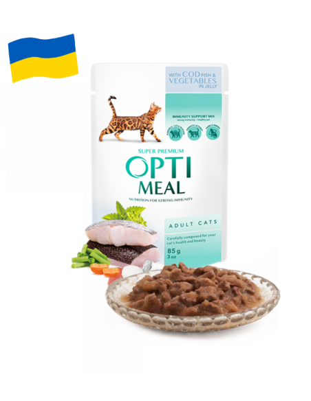 Optimeal konservai su menke želėje suaugusioms katėms, 85g