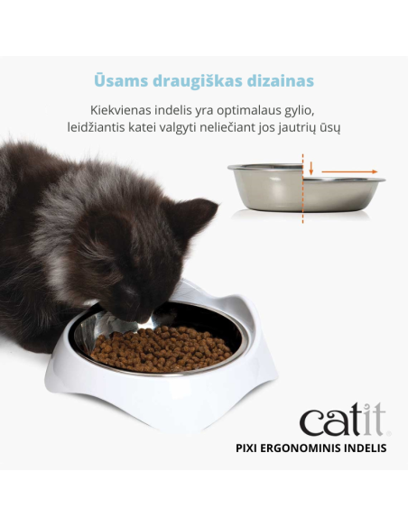 Catit PIXI dvigubas ergonominis pietų indelis