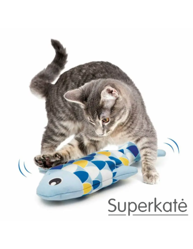 Žaislai katėms |  Katžolės  elektroninis žaislas Linksmoji žuvis