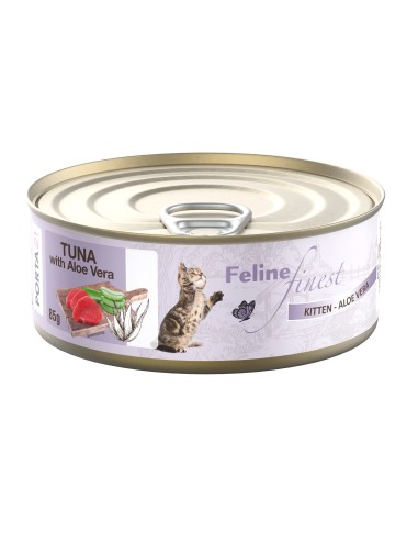 Porta Feline Finest kačiukams su tunu ir alaviju, 85g