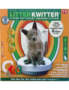 Mokymosi priemonė katėms naudotis tualetu