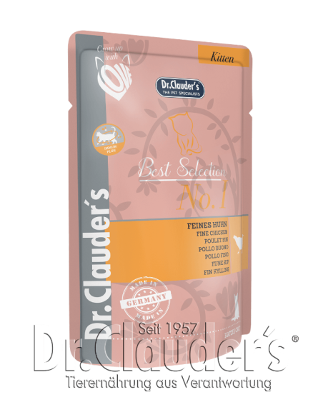 Dr. Clauder's best selection paštetas kačiukams su vištiena, 85g