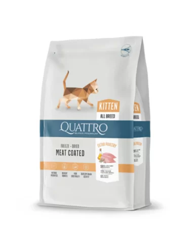 Quattro sausas kačiukų maistas su daug paukštienos 1,5 kg