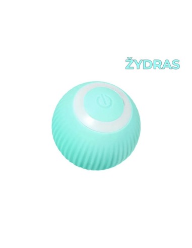 Interaktyvus, savaime judantis kačių žaislas kamuoliukas,mėlynas