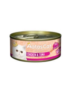 Aatas cat konservai suaugusioms katėms su vištiena ir tunu, 80g