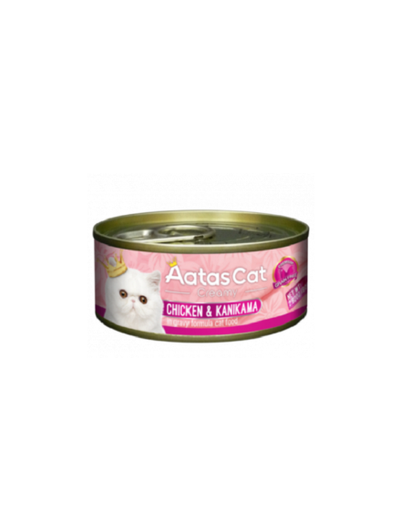 Aatas Cat konservai suaugusioms katėms su vištiena ir krabų