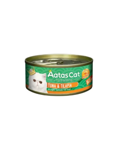 Aatas Cat konservai suaugusioms katėms su tunu ir tilapija, 80g