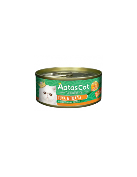 Aatas Cat konservai suaugusioms katėms su tunu ir tilapija, 80g