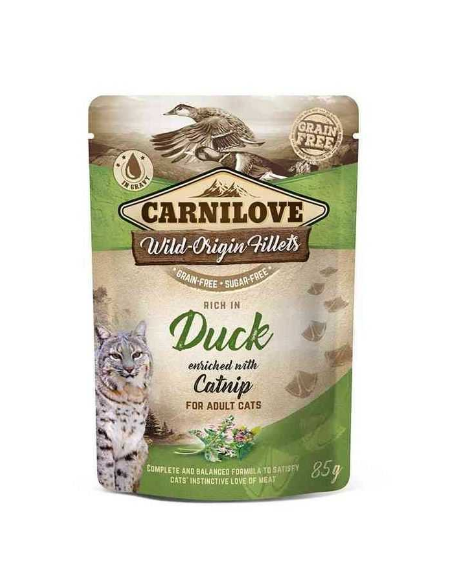 CARNILOVE Duck Catnip konservai katėms su vištiena, antiena ir