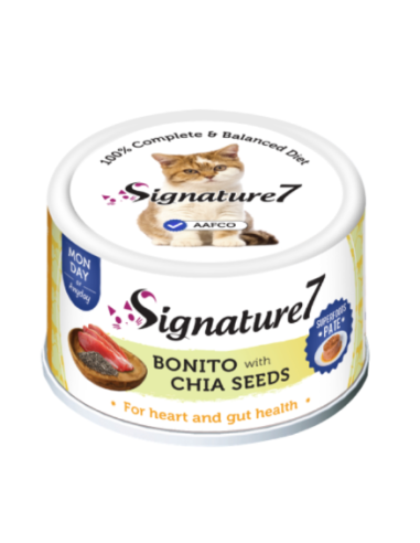 Signature7 Real Meat Pate paštetas katėms su tunu ir šalavijo sėklomis, 80g