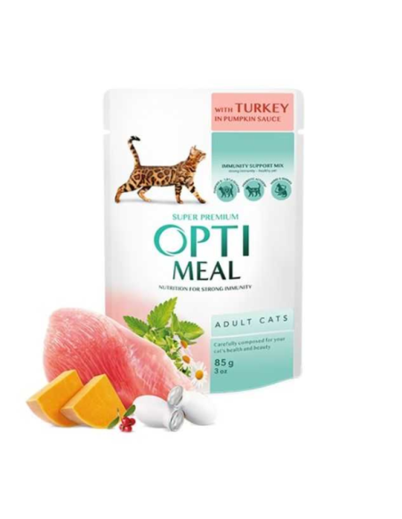 Optimeal konservai suaugusioms katėms su kalakutiena ir