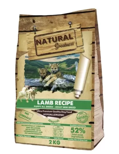 Natural Greatness ėriena mažiems šunims – Lamb receptas