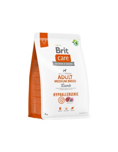 Brit Care Hypoallergenic Adult Medium Breed Lamb sausas maistas vidutinių veislių šunims