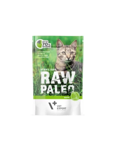 Raw Paleo Sterilized Cat paštetas steril. katėms su žvėriena, 100 g