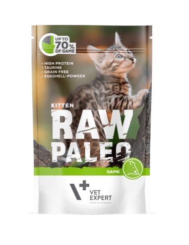 Raw Paleo Kitten paštetas kačiukams su žvėriena, 100 g