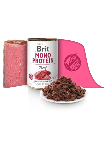 Brit Care Mono Protein Beef konservai šunims su jautiena, 400g