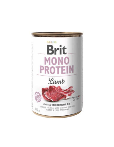 Brit Care Mono Protein Lamb vieno baltymo konservai šunims, 400g