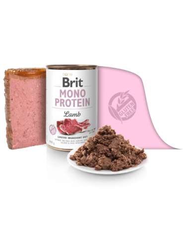 Brit Care Mono Protein Lamb vieno baltymo konservai šunims, 400g