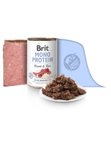 Brit Care kons. šunims Mono Protein Lamb&Rice 400 g