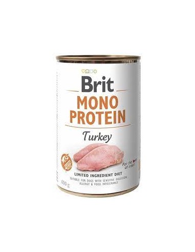 BRIT MONO PROTEIN Turkey konservai šunims, 400g