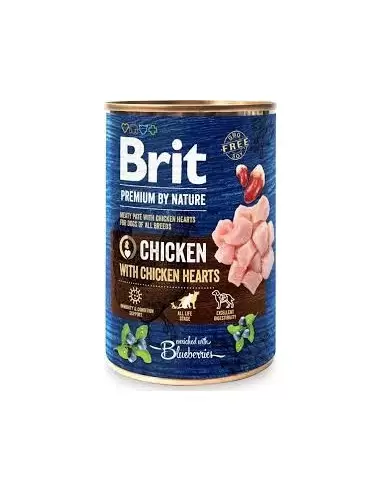 Brit Premium by Nature konservai Chicken with Hearts 800g
