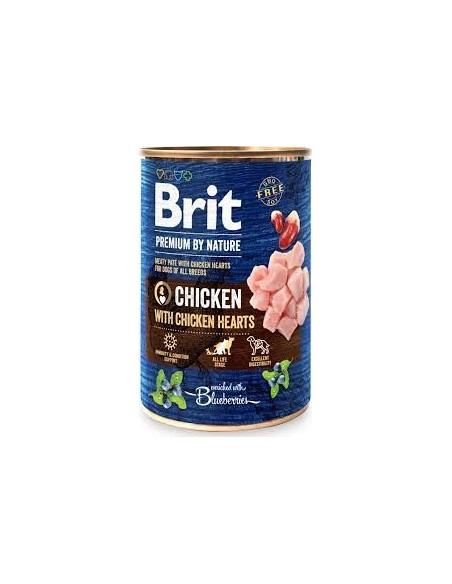 Brit Premium by Nature konservai Chicken with Hearts