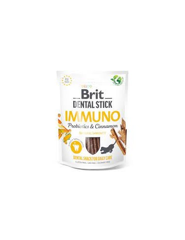 Brit Dental Stick skanėstas kramtymui Immuno Probiotics&Cinnamon 7 vnt. 251 g