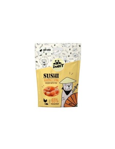 Mr. Bandit SUSHI su vištiena ir žuvimi, 80 g