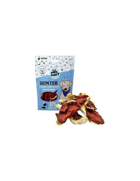 Mr. Bandit skanėstai šunims - triušio ausys su lašiša, 500 g