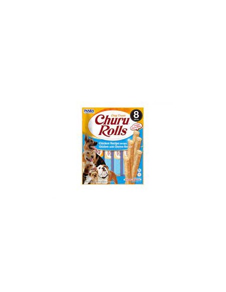 Churu Dog skanėstas Rolls Chicken Cheese, 8x12g