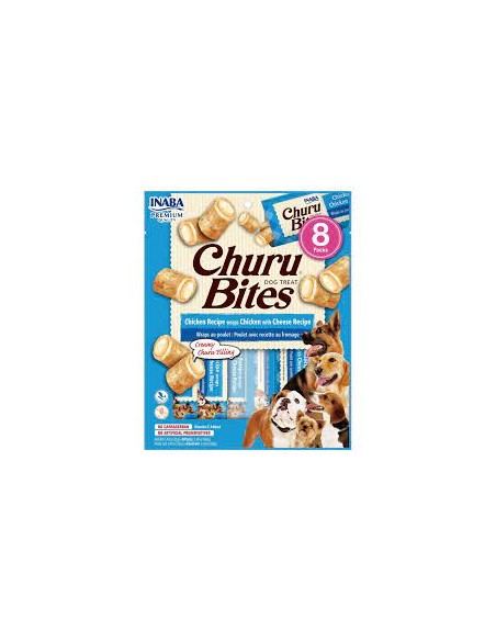 Churu Dog skanėstas Bites Chicken Cheese, 8x12g