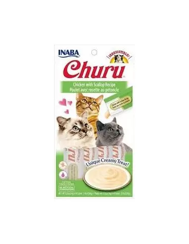 Churu Cat skanėstas katėms - tyrelė su vištiena ir šukutėmis, 4x14g