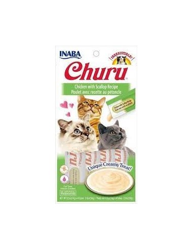 Churu Cat skanėstas katėms - tyrelė su vištiena ir šukutėmis