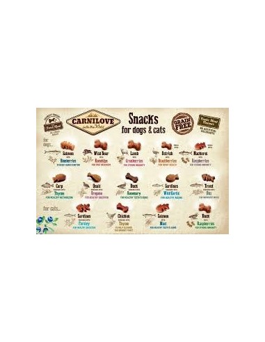 Carnilove Dog skanėstas Quail with Oregano, 200g