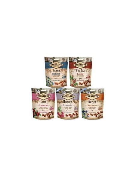 Carnilove Dog skanėstas Salmon with Blueberries with fresh meat, 200g