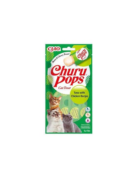 Churu Cat skanėstas Pops Tuna Chichen, 4x15g