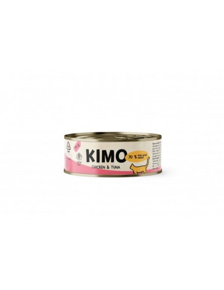 Kimo Chicken&Tuna konservai katėms su vištiena ir tunu 70g , 24 vnt.