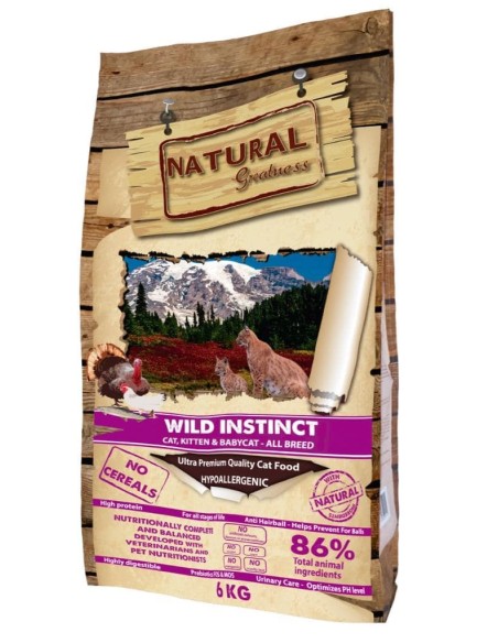 Natural Greatness Wild Instinct katėms ir kačiukams su Vištiena