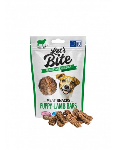 Brit Let's Bite Puppy Lamb Bars skanėstai šuniukams su ėriena, 80g