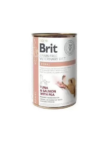 BRIT Veterinary Diet Renal konservai šunims Tuna&Salmon&Pea 400 g