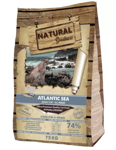 Natural Greatness Atlantic Sea. sausas maistas senjorėms ir sterilizuotoms katėms