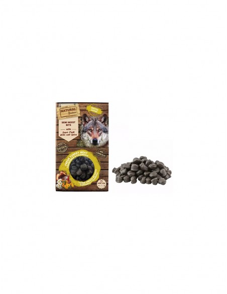 NATURAL GREATNESS minkštas begrūdis šunų skanėstas palaikantis viškinimą, 150g