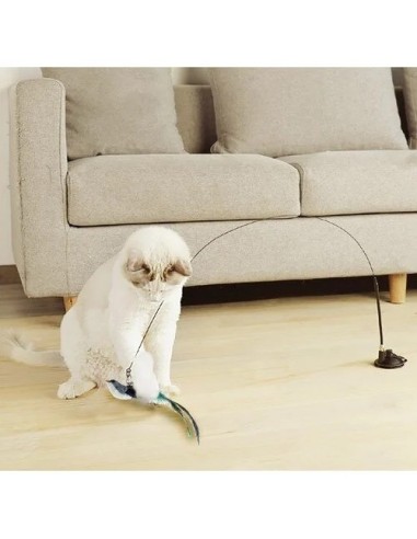 Purlov Interaktyvus katės žaislas meškerė su siurbtuku