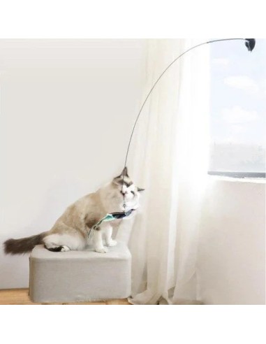 Purlov Interaktyvus katės žaislas meškerė su siurbtuku