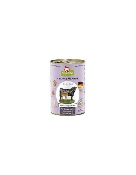 GranataPet konservai šunims su elniena ir anguso jautiena, 400g