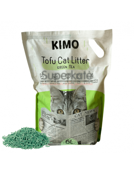 Kimo natūralus tofu kraikas, žaliosios arbatos kvapo 6L,  2,5kg